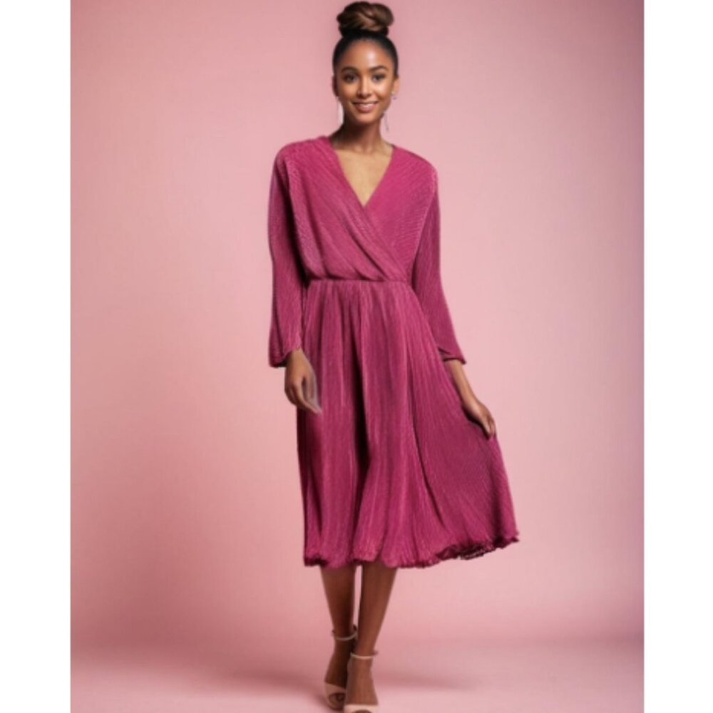 **BooHoo** Occasion Dress Size 14 Magenta NWT